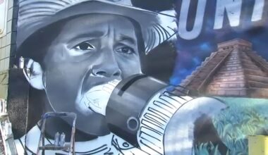 Cesar Chavez mural replaced with Dolores Huerta in Watts, Los Angeles, after sexual assault allegations