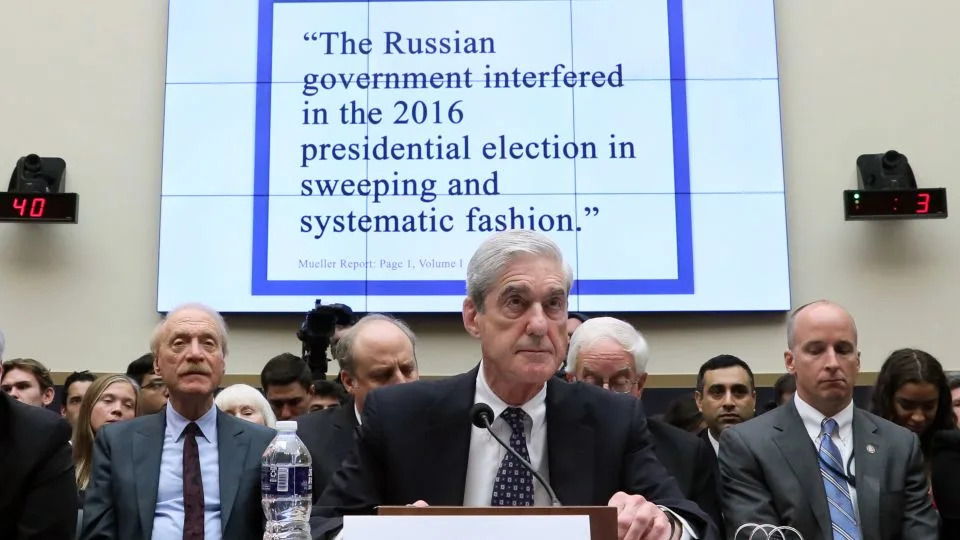 Robert Mueller testifies before the House Judiciary Committee in July 2019 about his report on Russian interference in the 2016 presidential election. - Jonathan Ernst/Pool/Getty Images