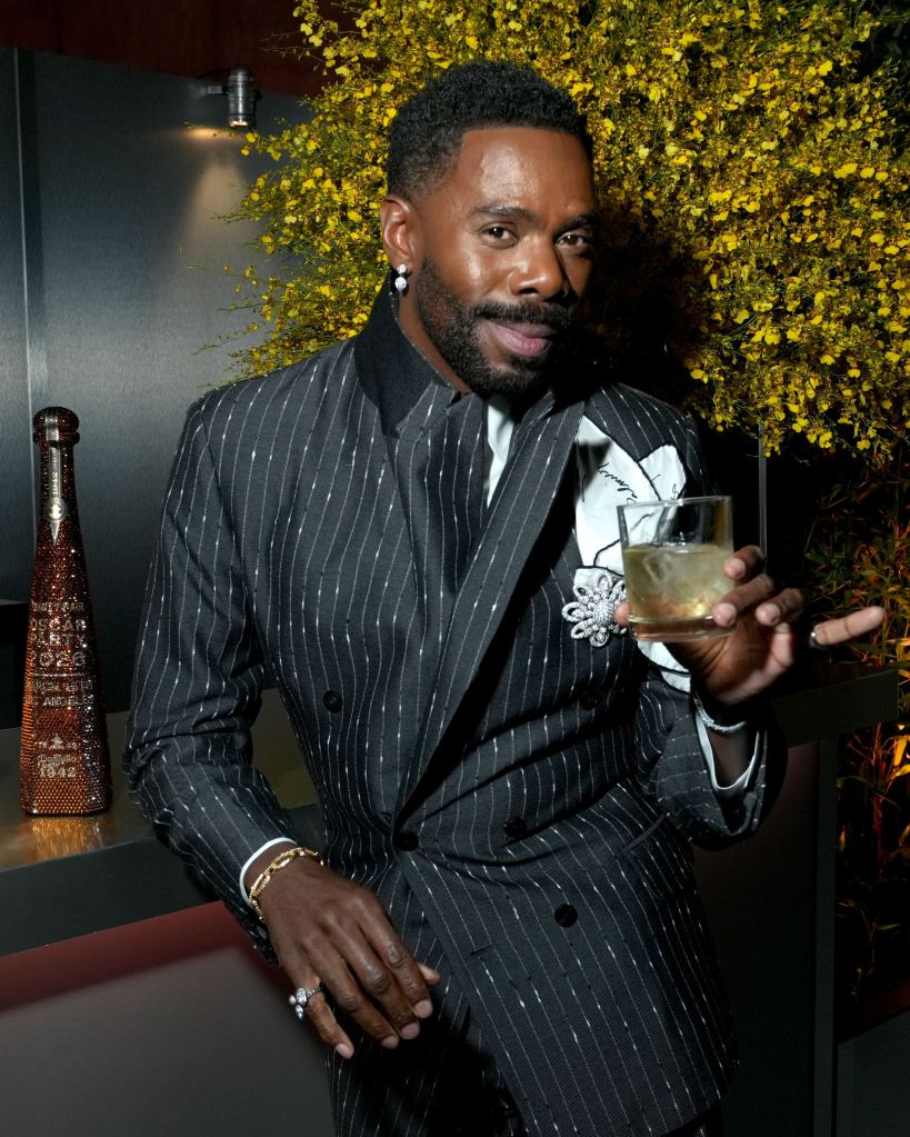 Colman Domingo celebrates with Tequila Don Julio 1942 at the 2026 Vanity Fair Oscar Party.