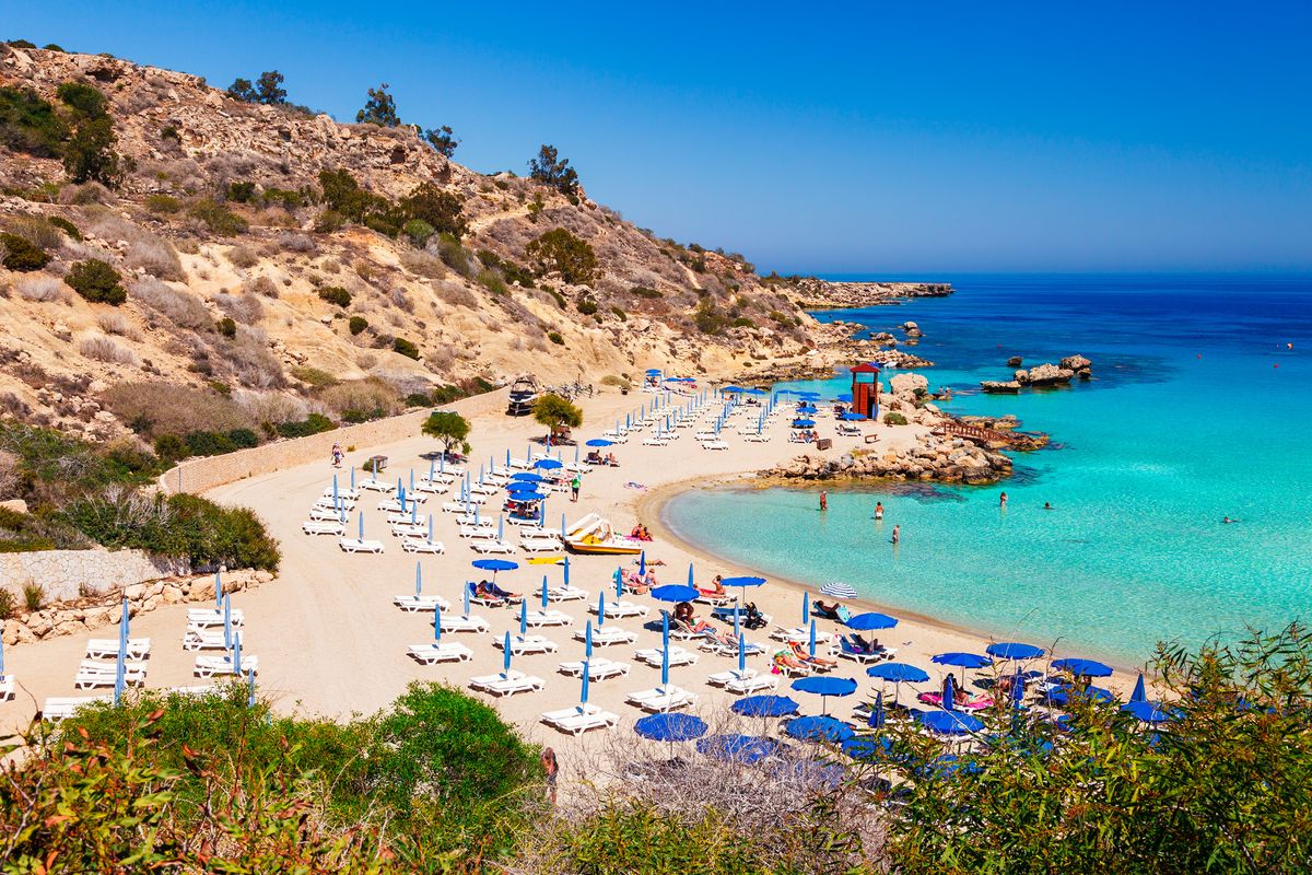view of beach in Cyprus