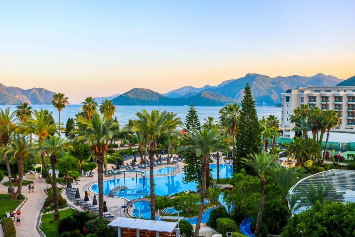 view of holiday resort in Turkey