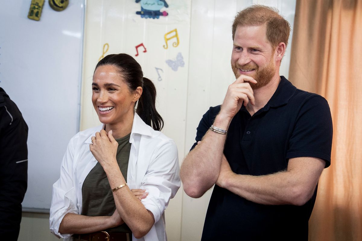A photo of Meghan and Harry