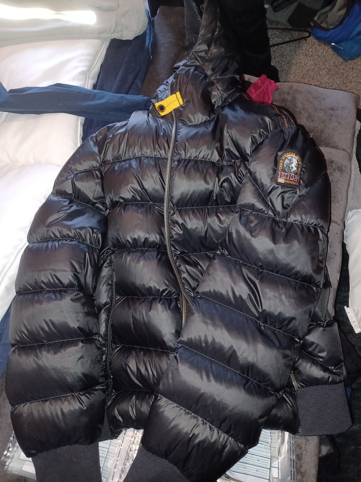 A Parajumpers jacket was also seized during the raids