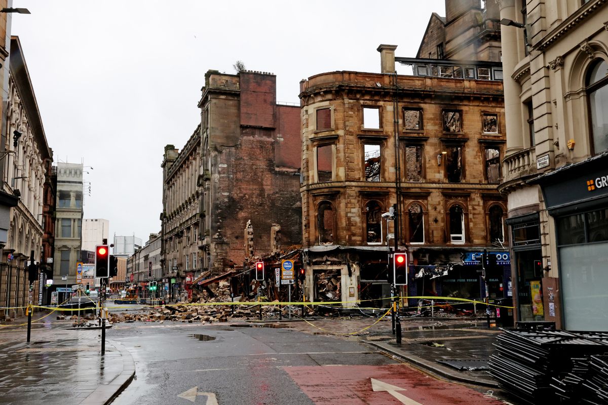 The former Union Corner building