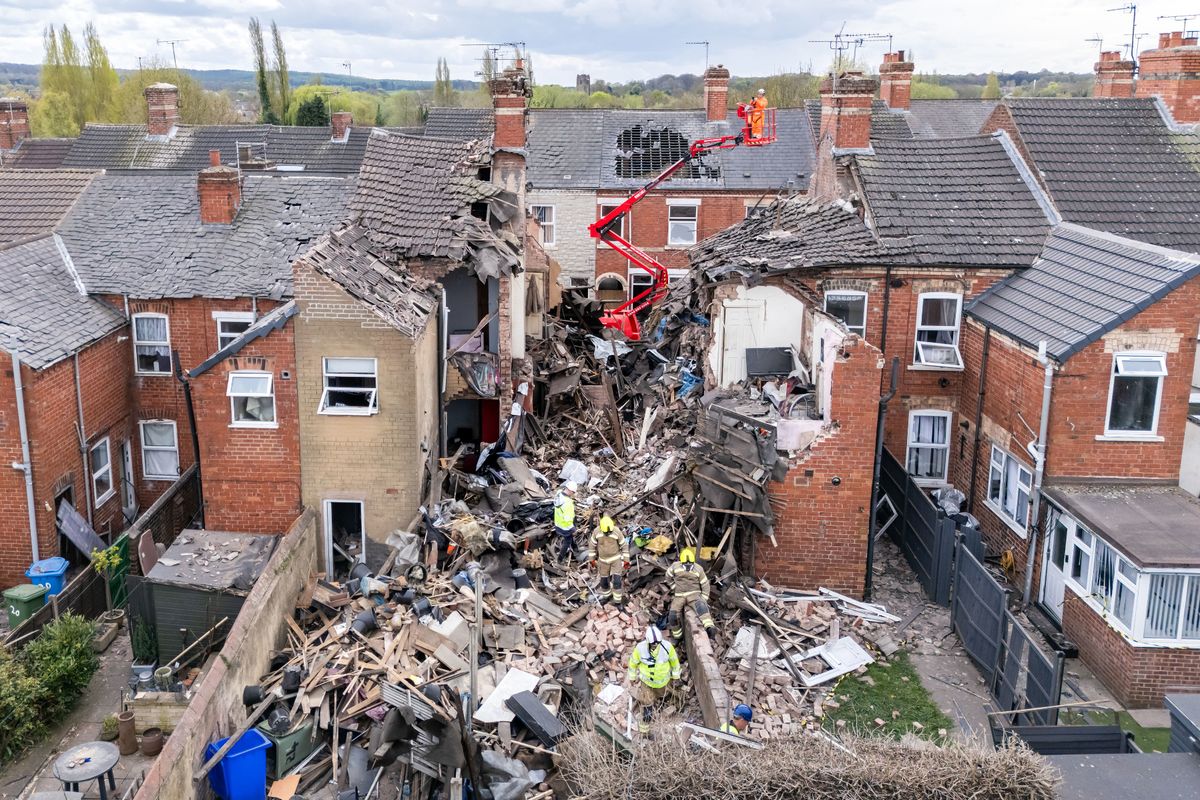 The extent of the explosion