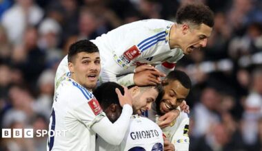 Leeds 3-0 Norwich - Premier League side progress to FA Cup quarter-final