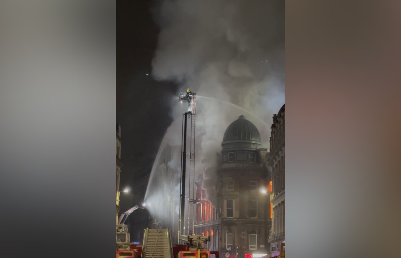 Crews remain at the scene as of 6.30am on Monday.