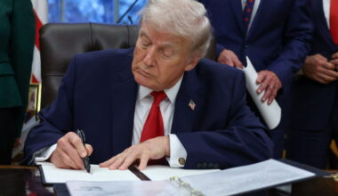 U.S. President Trump signs "Great American Recovery Initiative" executive order at the White House