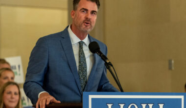 FILE PHOTO: Oklahoma Governor Kevin Stitt is seen in Oklahoma City