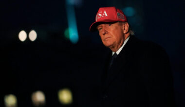U.S. President Donald Trump returns to the White House in Washington, D.C.