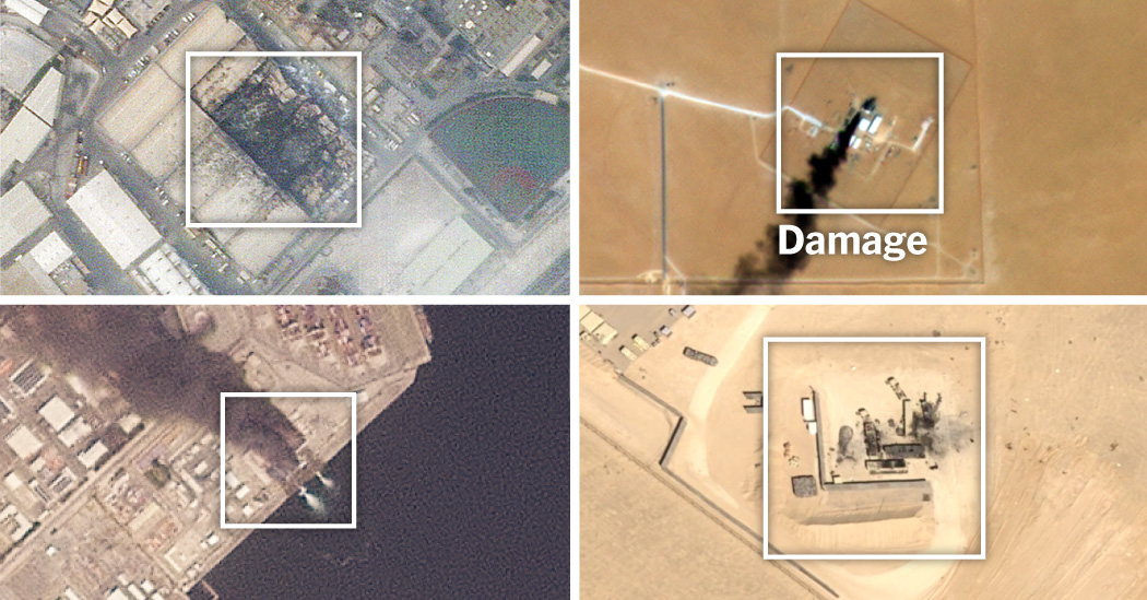 See Where U.S. Sites Have Been Damaged in War With Iran