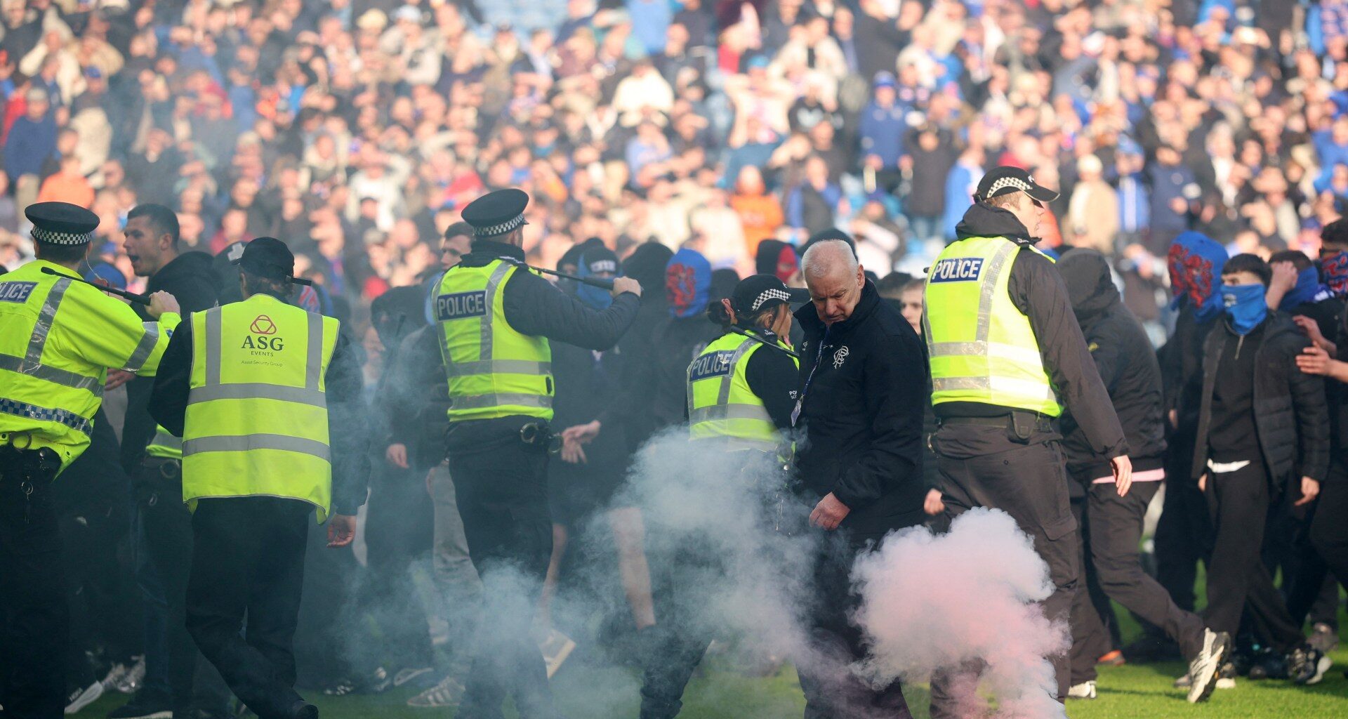 Rangers vs Celtic turns ugly as fans clash on pitch after Scottish Cup tie | Football News