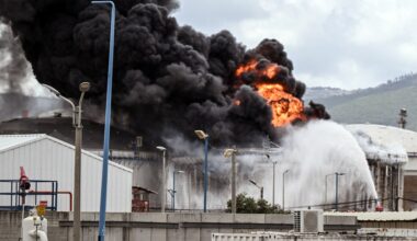 Fire contained after missile attack on oil refinery in Israel’s Haifa | Israel attacks Lebanon News