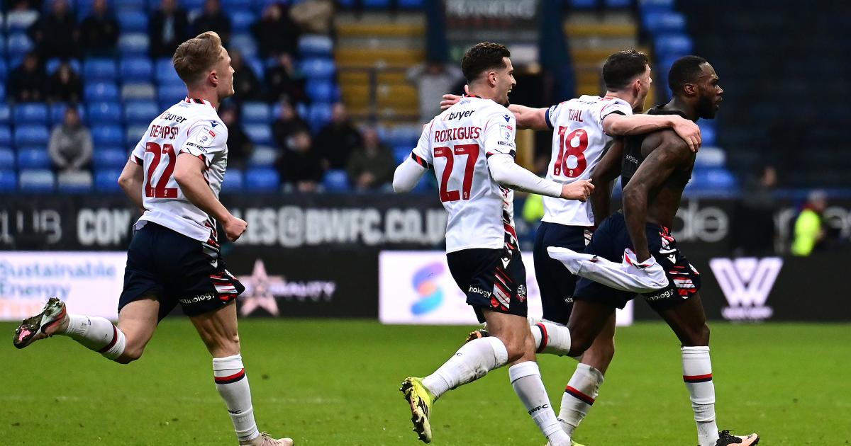 Bolton Wanderers 3-2 Wycombe Wanderers - Full time report