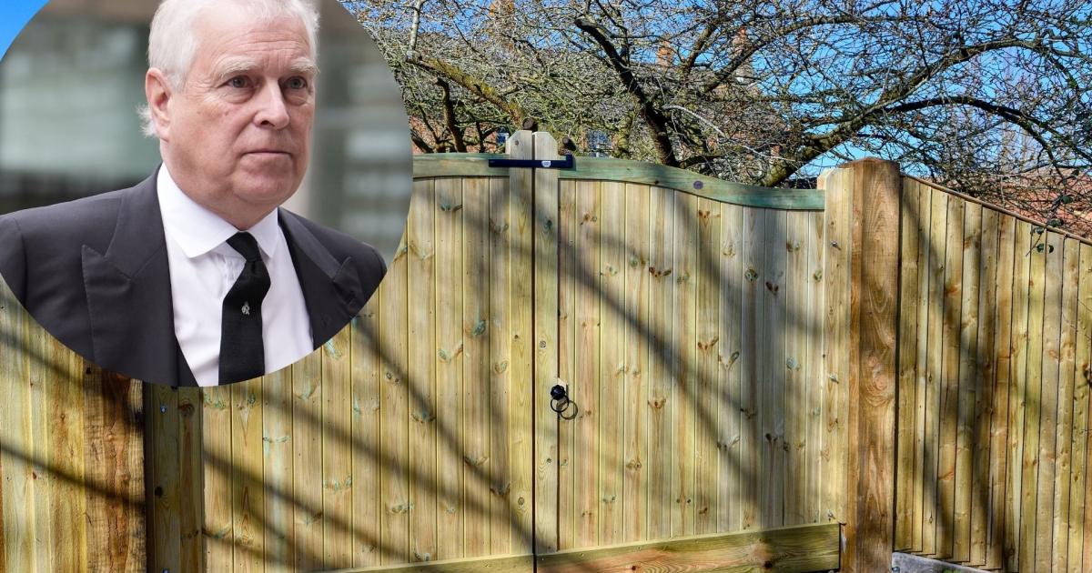 Andrew Mountbatten-Windsor's home in Norfolk fenced off