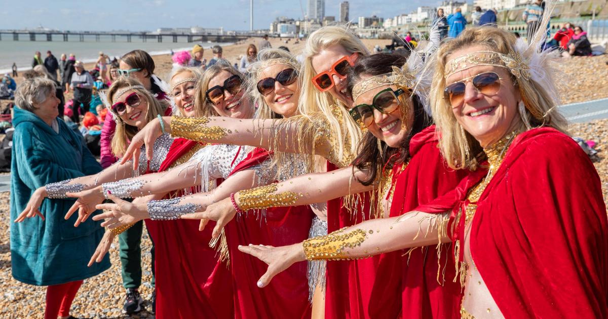Brighton beach hosts Big Swim 2026 with hundreds of women