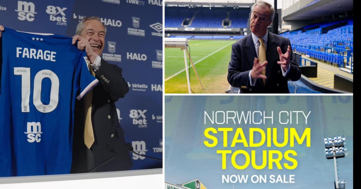 Sources claim Ipswich INVITED Nigel Farage to Portman Road