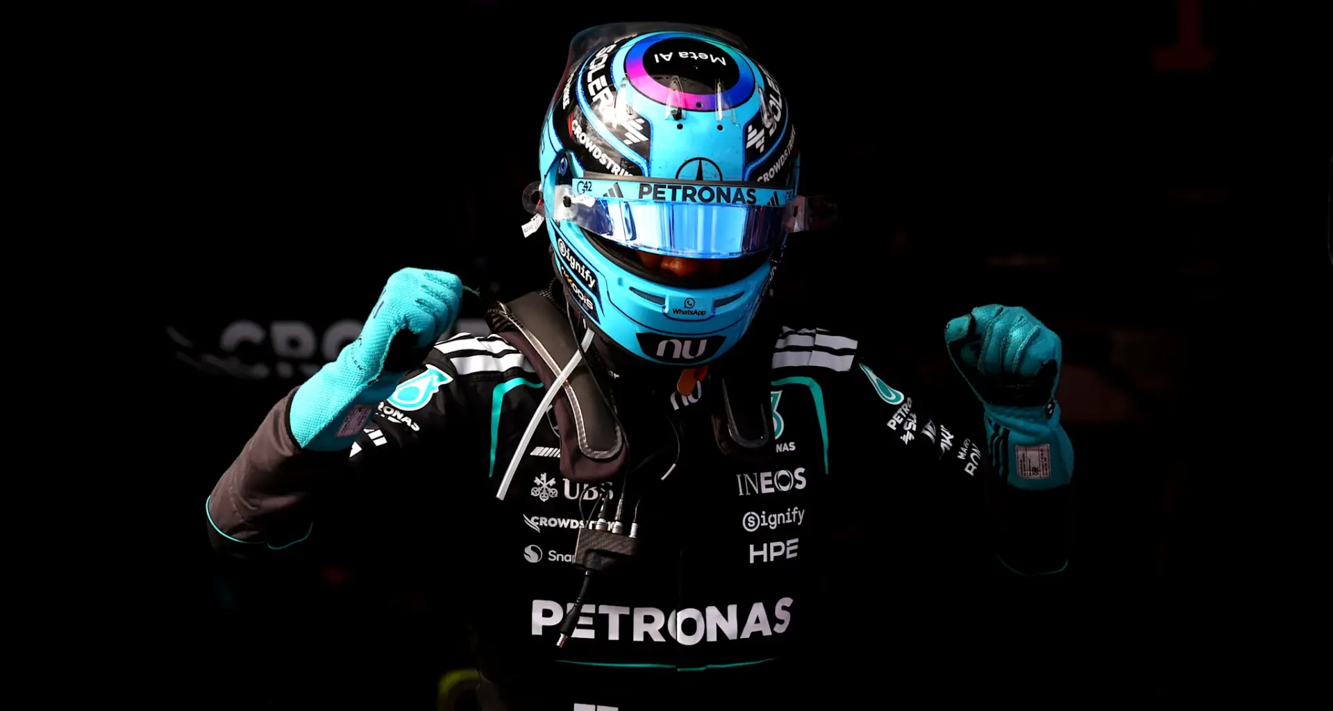 MELBOURNE, AUSTRALIA - MARCH 06: Gabriel Bortoleto of Brazil and Audi F1 Team is interviewed during