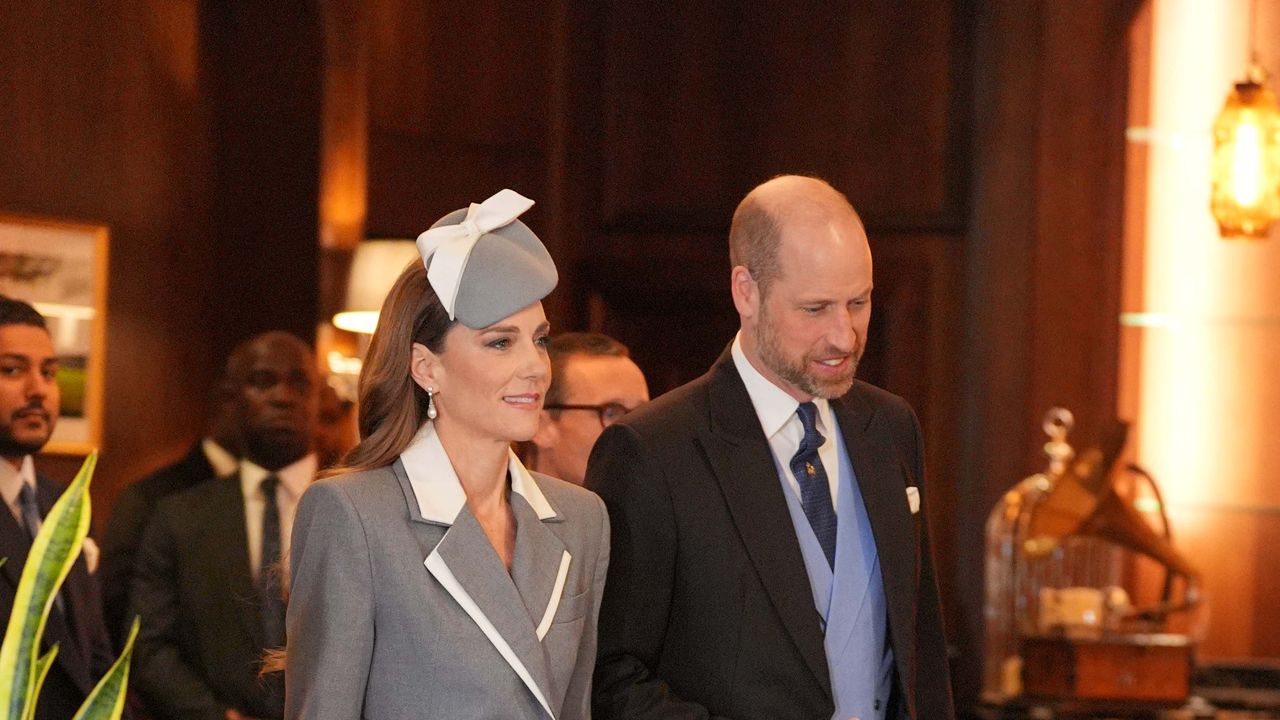 The Princess of Wales wears favourite heirloom pearl earrings for the Nigerian state visit