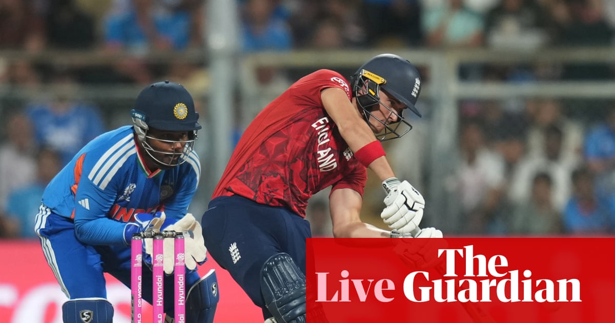 India v England: men’s T20 World Cup semi-final – live | T20 World Cup 2026