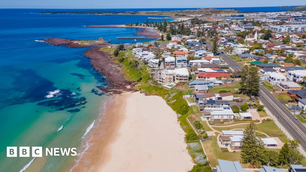 An aerial view of Shellharbour beach