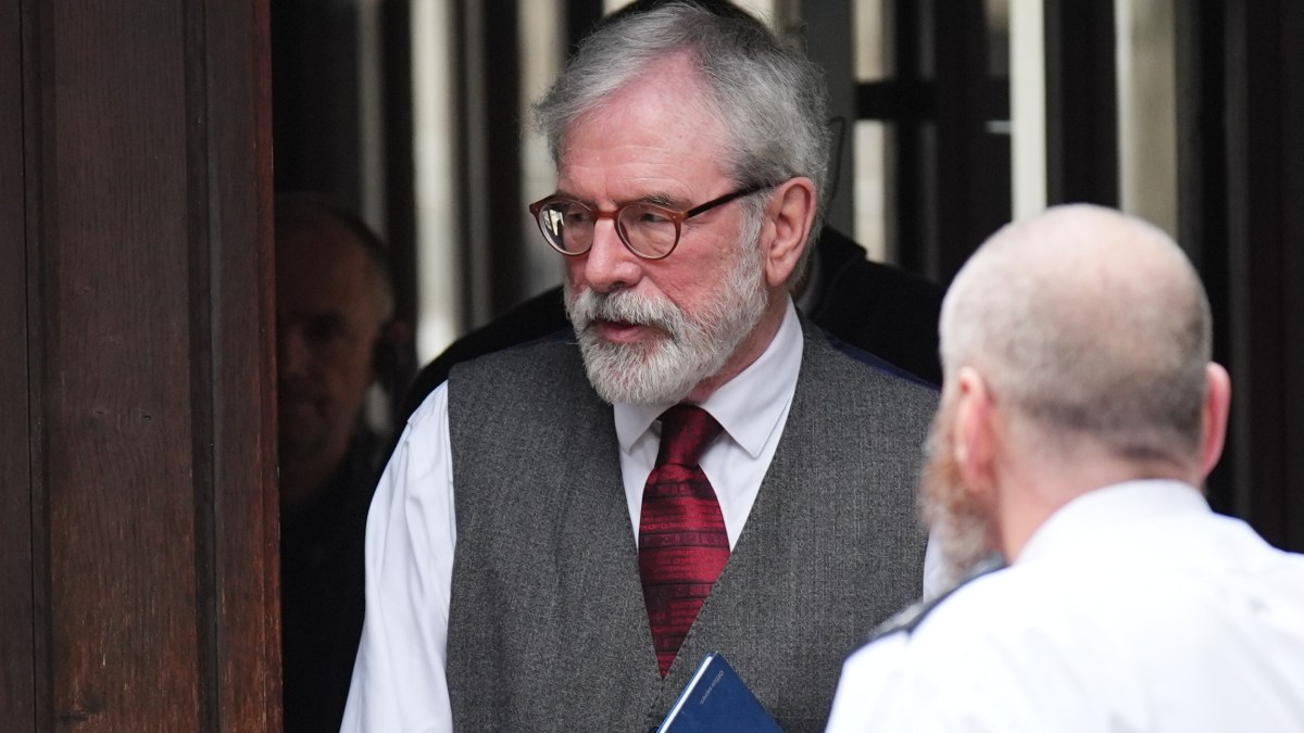 Gerry Adams wears stab-proof vest for trial over alleged IRA leadership