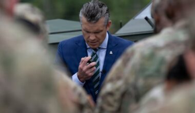 Hegseth prays for ‘overwhelming violence’ during Pentagon Christian service