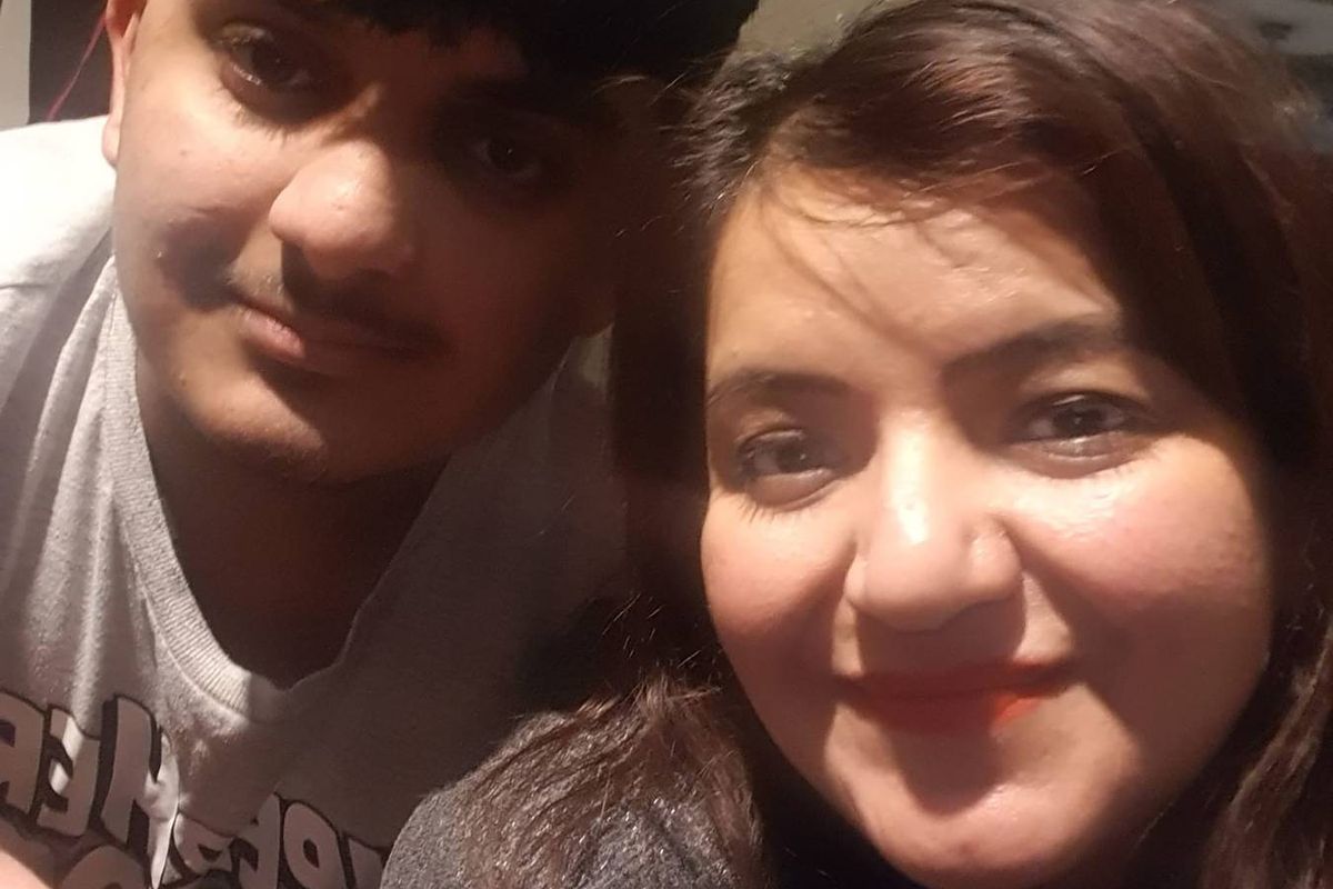 Pooja Kanda of with her son Ronan Kanda