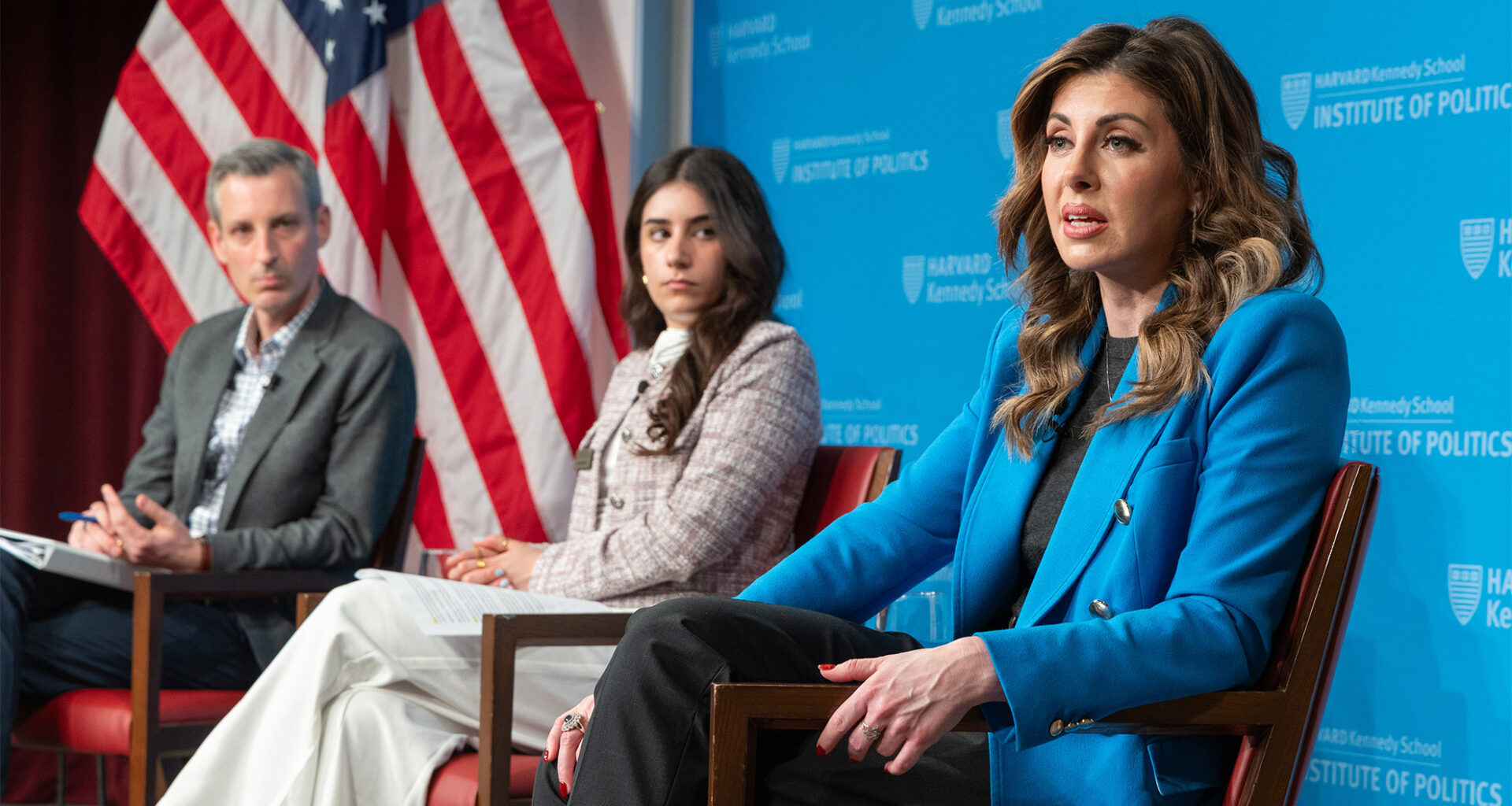 Ned Price, Bahar Moradi, and Morgan Ortagus,.