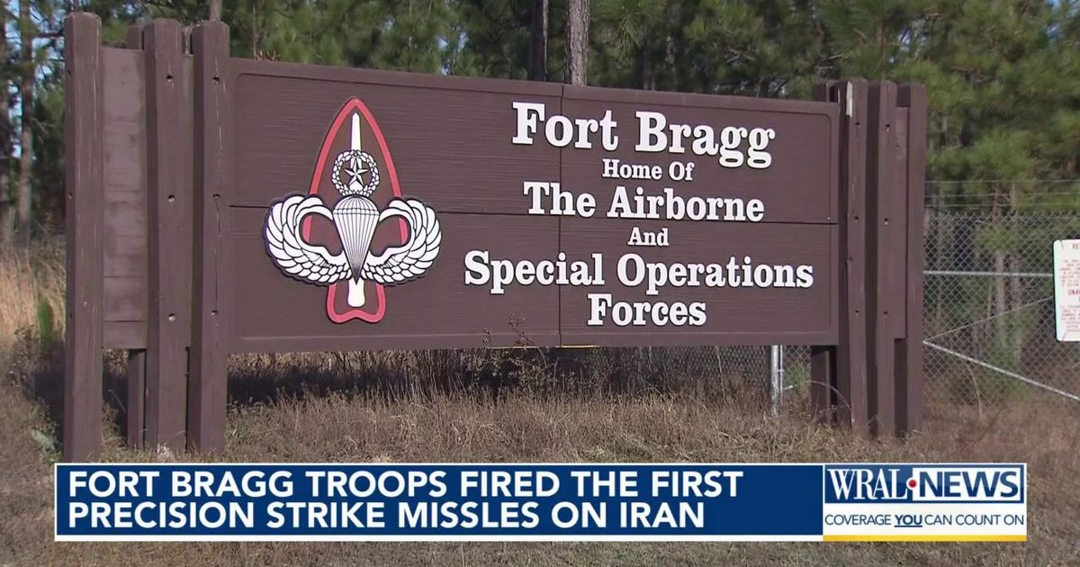 Fort Bragg soldiers fired first precision strikes on Iran, Pentagon says :: WRAL.com