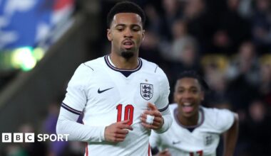 England Under-21 4-1 Moldova Under21: Ethan Nwaneri double and Archie Gray goal in Euros qualifier