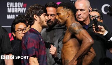 Lerone Murphy and Movsar Evloev face off before UFC London