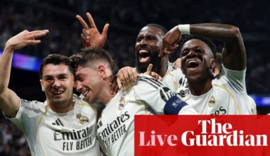 Real Madrid 3-0 Manchester City: Champions League last 16, first leg – as it happened | Champions League