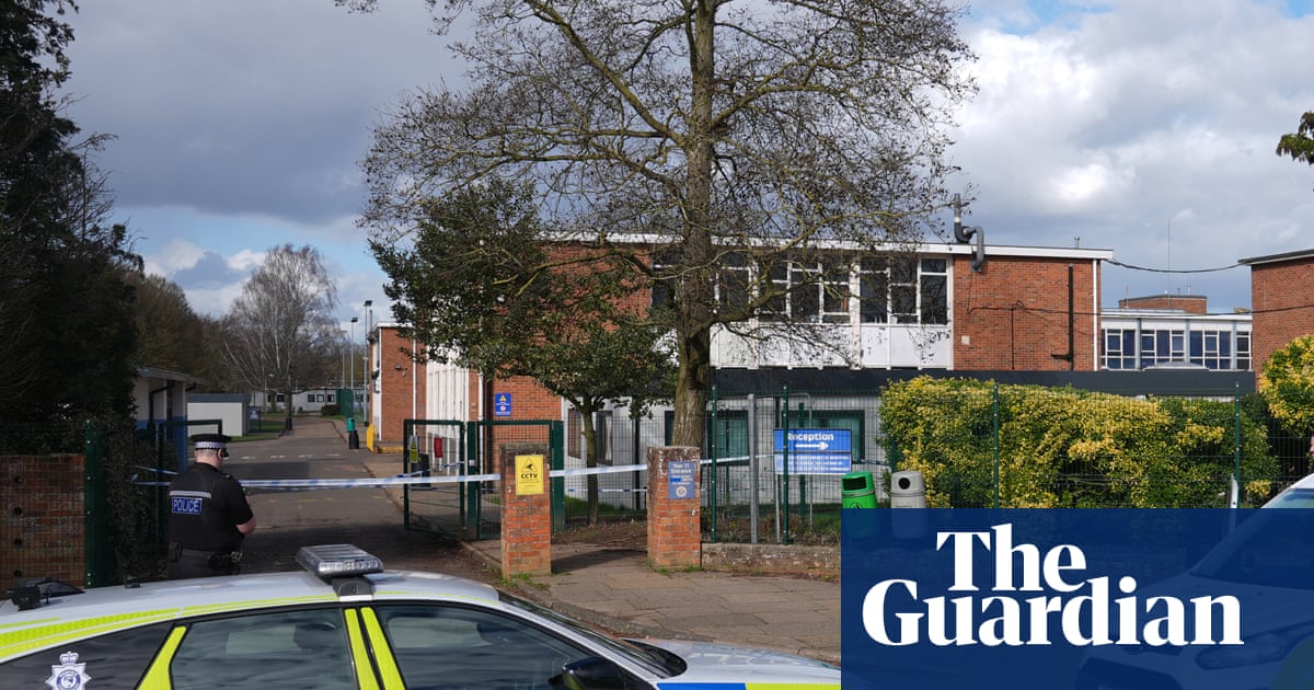 Teenage boy arrested after girl allegedly stabbed at Norwich school | UK news