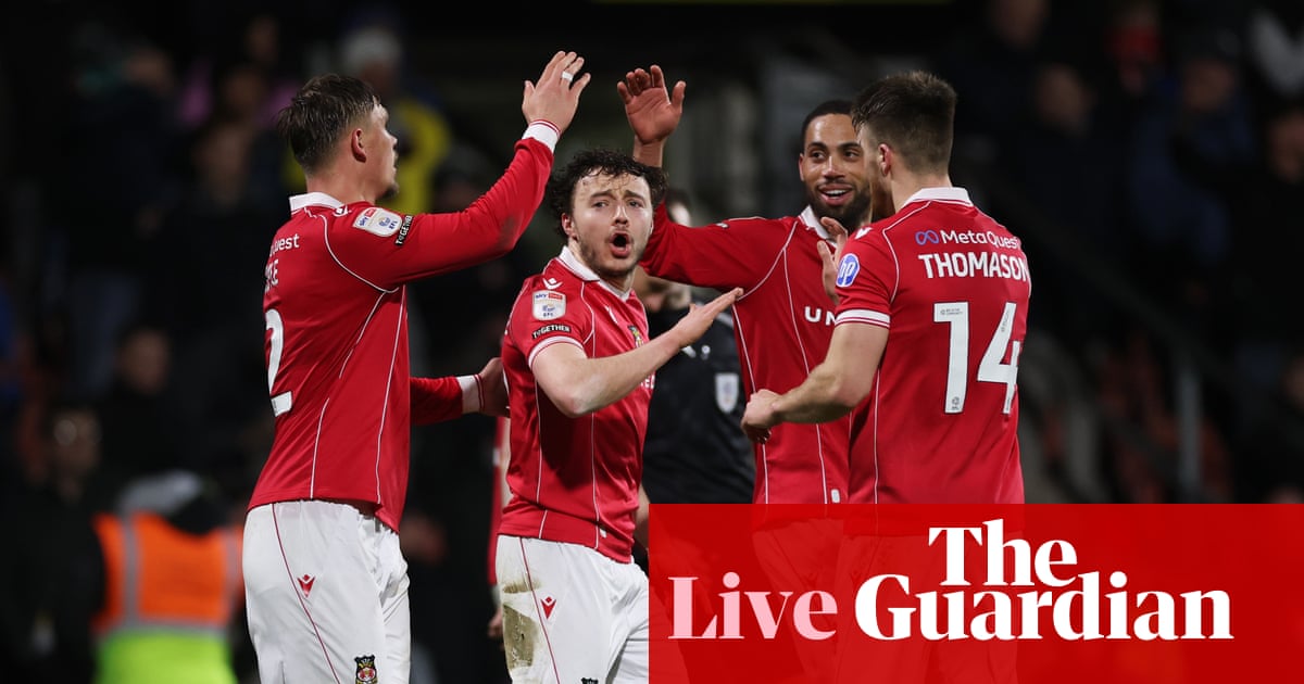 Wrexham 2-0 Swansea City: Championship – as it happened | Championship