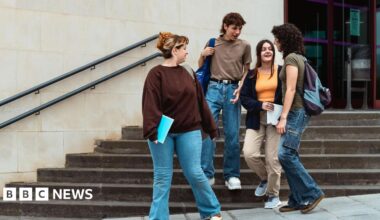 Sir Nick Clegg in a recent BBC interview.  He is listening with a thoughtful expression to questions about student loans in England.