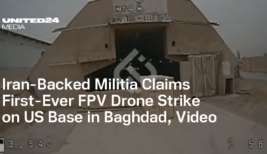 Iran-Backed Militia Claims First-Ever FPV Drone Strike on US Base in Baghdad, Video — UNITED24 Media