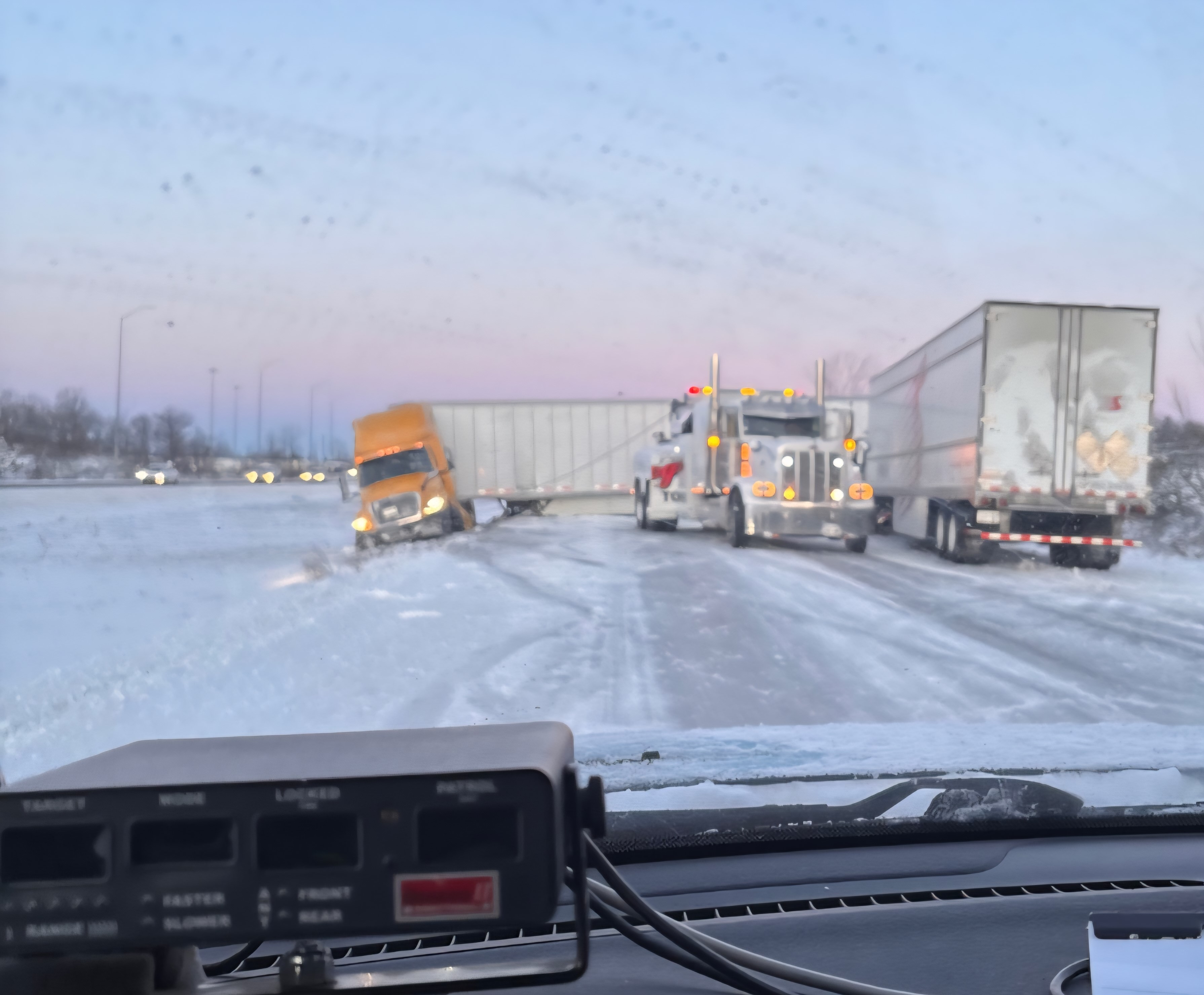 Closures and crashes Tuesday