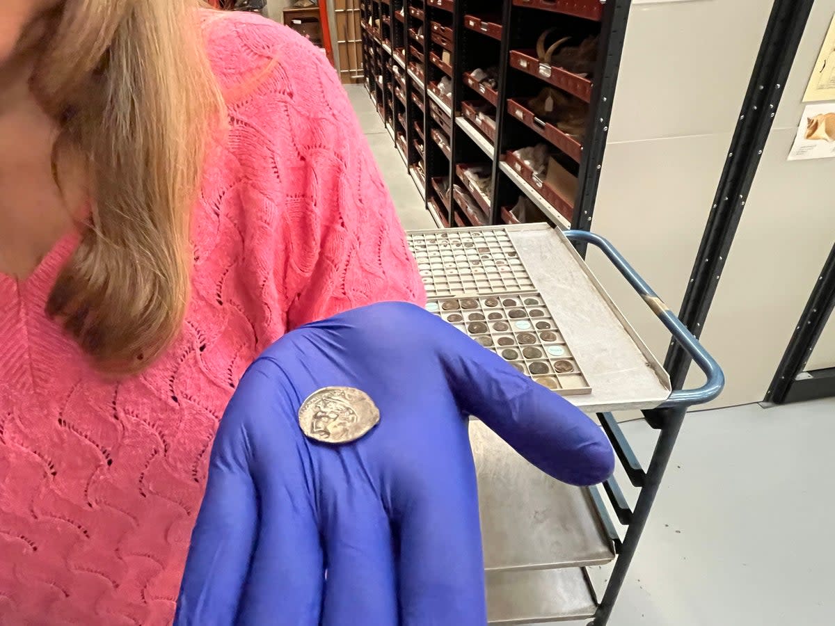 Ancient Phoenician coin carrying Greek imagery (Leeds City Council)