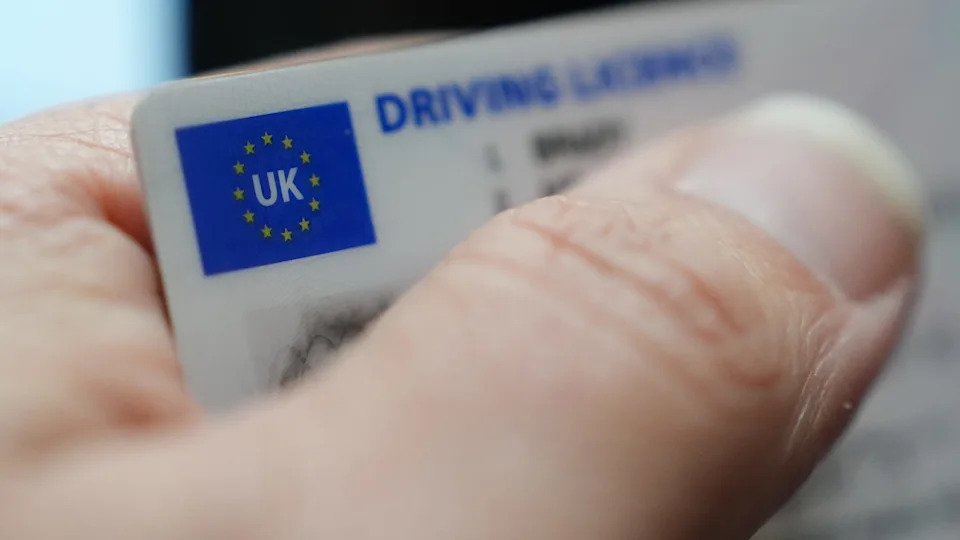 Stock image of a person holding a UK driving licence. Picture date: Friday March 13, 2026. (Photo by Jonathan Brady/PA Images via Getty Images)