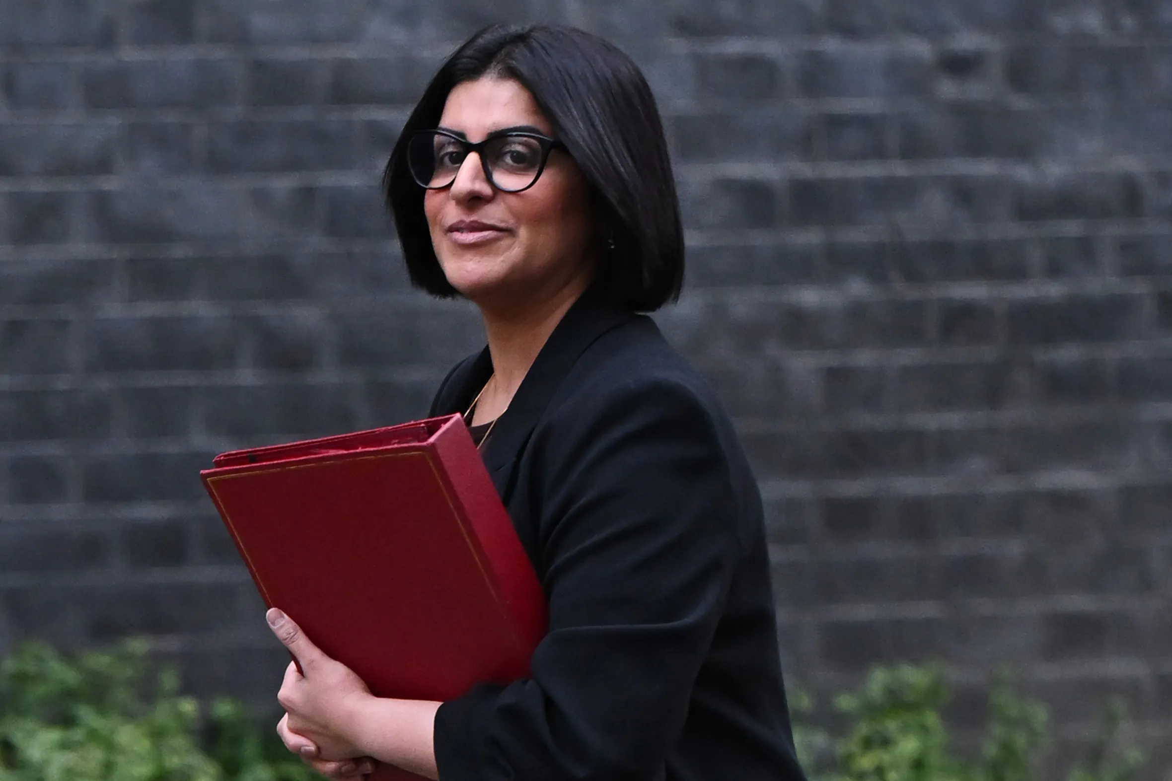 Home Secretary Shabana Mahmood arrives for a government cabinet meeting.