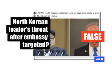 Posts share fabricated Kim Jong Un warning to Israel over Middle East war