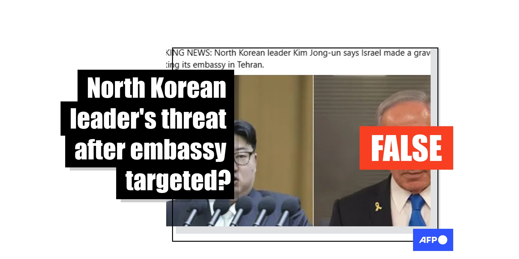 Posts share fabricated Kim Jong Un warning to Israel over Middle East war