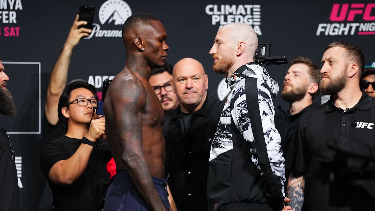 Israel Adesanya v Joe Pyfer: Live updates from UFC Seattle