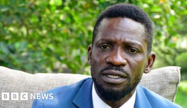 Bobi Wine: Ugandan opposition leader goes abroad after two months in hiding - BBC