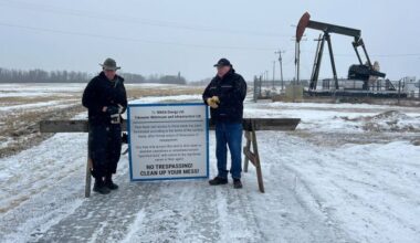 A group of Edmonton landowners are taking a stand against an Alberta energy company that hasn