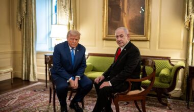 US President Donald Trump and Israeli Prime Minister Benjamin Netanyahu at the White House, July 7, 2025. (Photo: Official White House Photo by Daniel Torok)