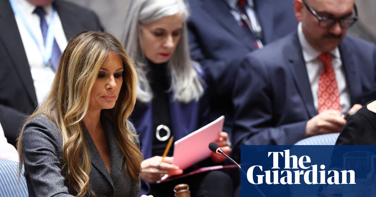 Melania Trump urges protecting children’s education at UN after Iran school strike | US news