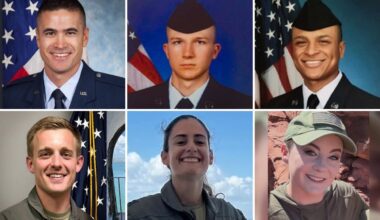 US military names 6 crew members killed on refueling plane that crashed in Iraq