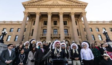 Indigenous Chiefs gather at legislature, pressure Alberta to quash separatism push